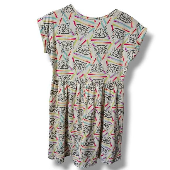 Pink Floyd Girls’ Graphic Rainbow Logo Dress Large, Cotton Polyester Gently Used - Picture 2 of 7